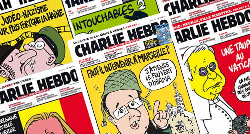 Charlie Hebdo French Magazine Covers