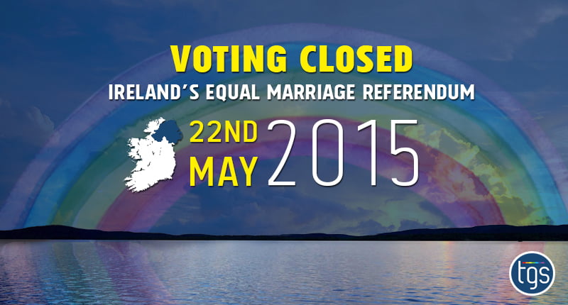 Voting has closed on Ireland's marriage equality referendum.